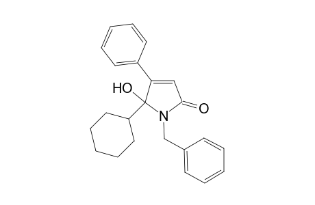 1-benzyl-5-cyclohexyl-5-hydroxy-4-phenyl-3-pyrrolin-2-one