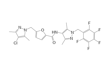 5-[(4-chloro-3,5-dimethyl-1H-pyrazol-1-yl)methyl]-N-[3,5-dimethyl-1-(2,3,4,5,6-pentafluorobenzyl)-1H-pyrazol-4-yl]-2-furamide