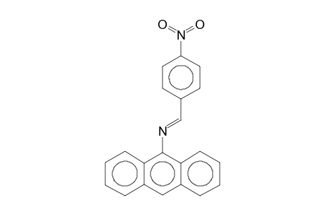 N-[(E)-(4-Nitrophenyl)methylidene]-9-anthracenamine