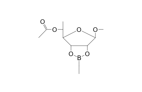 .beta.-l-Rhamnofuranoside, 5-O-acetyl-2,3-O-(ethylboranediyl)-1-O-methyl-