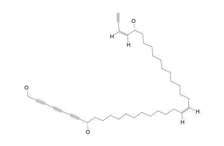 1,8-(S),33-(R)-TRIHYDROXY-HEPTATRIACONTA-20-(Z),34-(Z)-DIENE-2,4,6,36-TETRAYNE