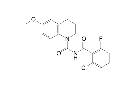 N-(2-chloro-6-fluorobenzoyl)-3,4-dihydro-6-methoxy-1(2H)quinolinecarboxamide