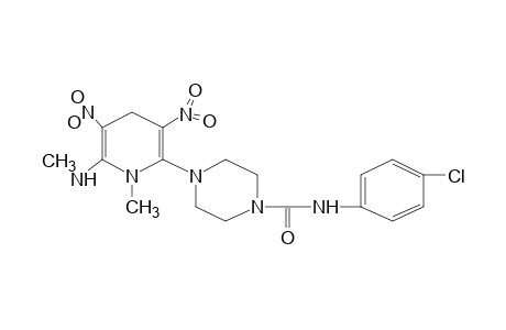 4'-CHLORO-4-[1,4-DIHYDRO-3,5-DINITRO-1-METHYL-6-(METHYLAMINO)-2-PYRIDYL]-1-PIPERAZINECARBOXANILIDE