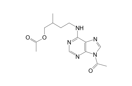 4-(9-acetyl-9H-purin-6-ylamino)-2-methylbutyl acetate