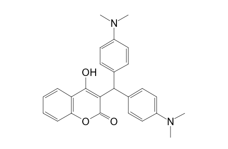 3-{[bis(p-dimethylamino)phenyl]methyl}-4-hydroxycoumarin