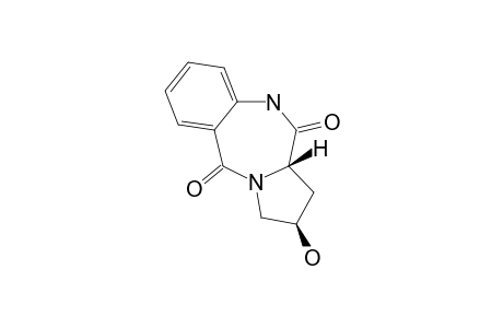 (2R,11AS)-2-HYDROXY-1,2,3,10,11,11A-HEXAHYDROPYRROLO-[2,1-C]-[1,4]-BENZODIAZEPIN-5,11-DIONE