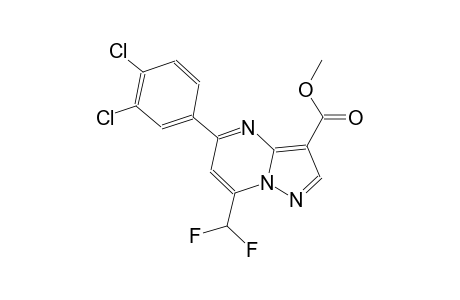 methyl 5-(3,4-dichlorophenyl)-7-(difluoromethyl)pyrazolo[1,5-a]pyrimidine-3-carboxylate