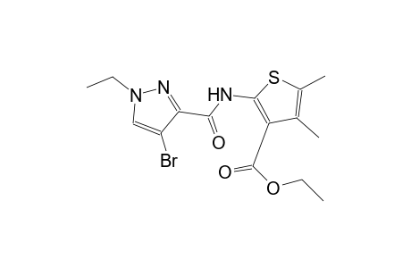 ethyl 2-{[(4-bromo-1-ethyl-1H-pyrazol-3-yl)carbonyl]amino}-4,5-dimethyl-3-thiophenecarboxylate