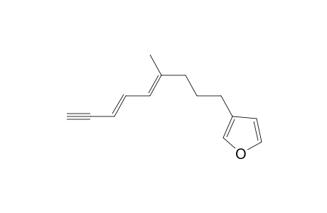 3-[(4E,6E)-4-methylnona-4,6-dien-8-ynyl]furan