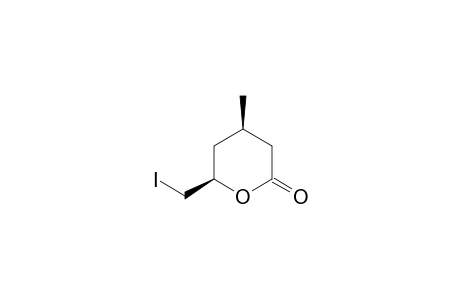 (4R,6R)-6-(iodomethyl)-4-methyloxan-2-one