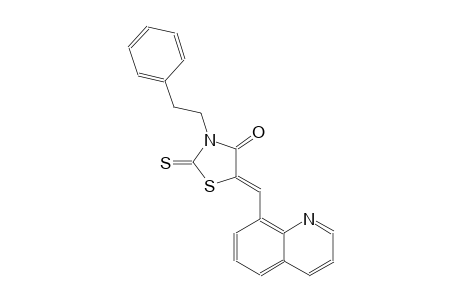 4-thiazolidinone, 3-(2-phenylethyl)-5-(8-quinolinylmethylene)-2-thioxo-, (5Z)-