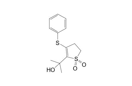 2-(1-Hydroxy-1-methylethyl)-3-phenylthio-2-sulfolene