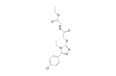 ethyl [({[5-(4-chlorophenyl)-4-ethyl-4H-1,2,4-triazol-3-yl]sulfanyl}acetyl)amino]acetate