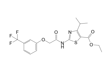 4-Isopropyl-5-ethoxycarbonyl-2-(3-trifluoromethylphenoxyacetamido)-thiazole