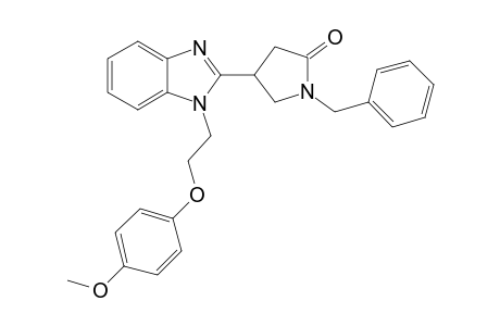 1-Benzyl-4-{1-[2-(4-methoxyphenoxy)ethyl]-1H-1,3-benzodiazol-2-yl}pyrrolidin-2-one