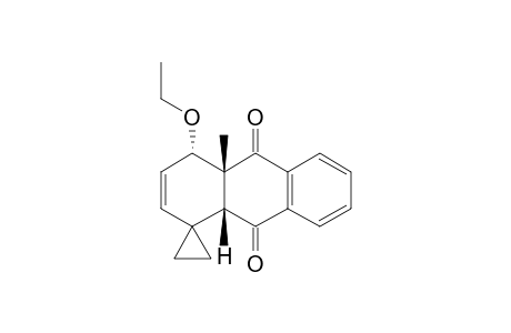 Spiro[anthracene-1(4H),1'-cyclopropane]-9,10-dione, 4-ethoxy-4a,9a-dihydro-4a-methyl-, (4.alpha.,4a.beta.,9a.beta.)-(.+-.)-