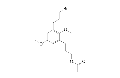 3-(3'-Acetoxypropyl)-1-(3'-bromoropyl)-2,5-dimethoxybenzene