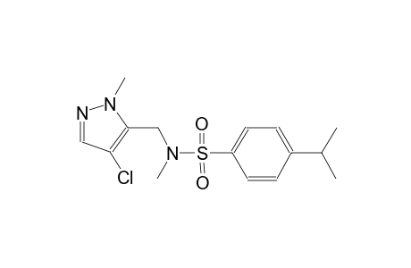 benzenesulfonamide, N-[(4-chloro-1-methyl-1H-pyrazol-5-yl)methyl]-N-methyl-4-(1-methylethyl)-