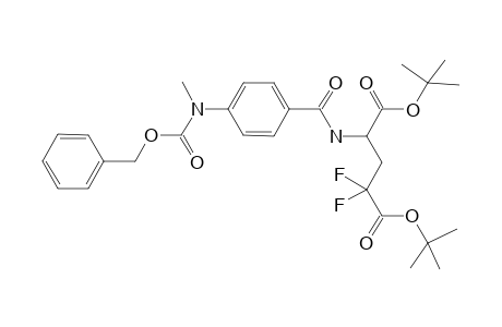 2,2-Difluoro-4-[[[4-[methyl(phenylmethoxycarbonyl)amino]phenyl]-oxomethyl]amino]pentanedioic acid ditert-butyl ester