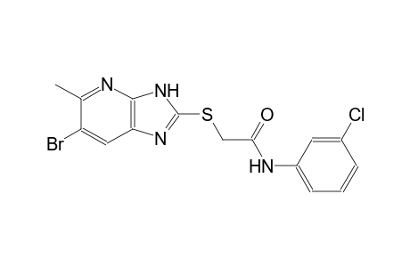 2-[(6-bromo-5-methyl-3H-imidazo[4,5-b]pyridin-2-yl)sulfanyl]-N-(3-chlorophenyl)acetamide