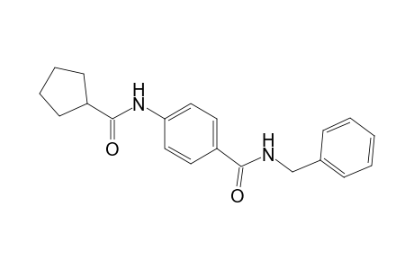 Benzamide, 4-[(cyclopentylcarbonyl)amino]-N-(phenylmethyl)-
