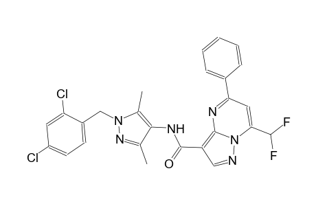 N-[1-(2,4-dichlorobenzyl)-3,5-dimethyl-1H-pyrazol-4-yl]-7-(difluoromethyl)-5-phenylpyrazolo[1,5-a]pyrimidine-3-carboxamide
