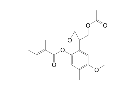 2,3-EPOXY-2-(2-TIGLOYLOXY-4-METHYL-5-METHOXYPHENYL)-PROPYL-ACETATE