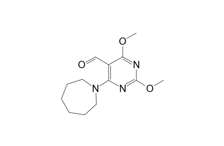 4-(azepan-1-yl)-2,6-dimethoxypyrimidine-5-carbaldehyde
