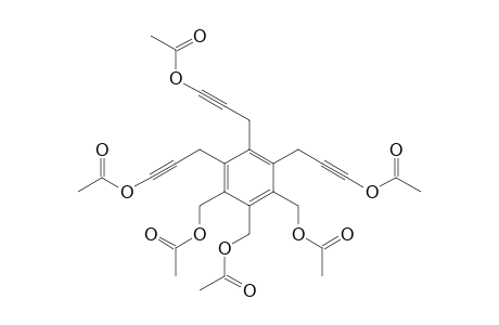 4,5,6-Tri(acetoxymethyl)-1,2,3-tri[3-(acetoxy)prop-2-ynyl]benzene