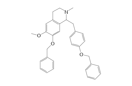 Isoquinoline, 1,2,3,4-tetrahydro-6-methoxy-2-methyl-7-(phenylmethoxy)-1-[[4-(phenylmethoxy)phenyl]methyl]-