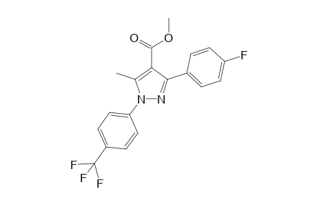 Methyl 3-(4-fluorophenyl)-5-methyl-1-(4-(trifluoromethyl)phenyl)-1H-pyrazole-4-carboxylate
