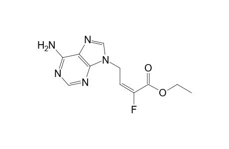 Ethyl (E)-4-(Adenin-N9-yl)-2-fluoro-2-butenoate