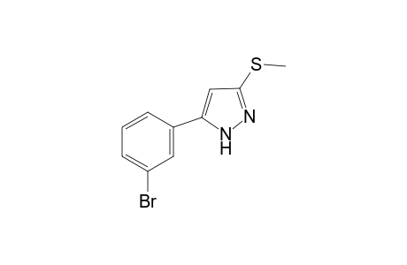 5-(3-Bromophenyl)-3-(methylsulfanyl)-1H-pyrazole