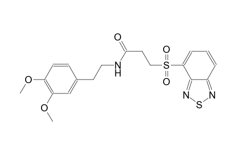 propanamide, 3-(2,1,3-benzothiadiazol-4-ylsulfonyl)-N-[2-(3,4-dimethoxyphenyl)ethyl]-