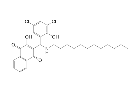 rac-3-[(Dodecylamino)(3,5-dichloro-2-hydroxyphenyl)methyl]-2-hydroxy-1,4-naphthoquinone