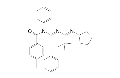 6-tert-Butyl-7-cyclopentyl-2-(4-methylphenyl)-3,4-diphenyl-1-oxa-3,5,7-triazahepa-1,4,6-triene
