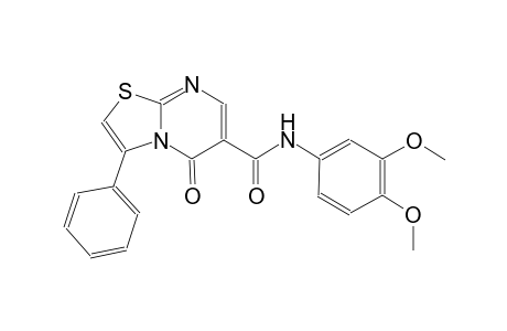 5H-thiazolo[3,2-a]pyrimidine-6-carboxamide, N-(3,4-dimethoxyphenyl)-5-oxo-3-phenyl-