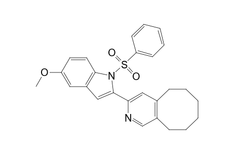 2-(5,6,7,8,9,10-Hexahydrocycloocta[c]pyridin-3-yl)-5-methoxy-1-phenylsulfonyl-1H-indole