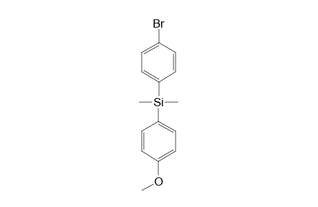 (4-BROMOPHENYL)-(4'-METHOXYPHENYL)-DIMETHYLSIALNE