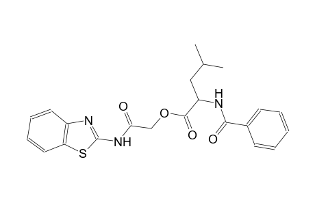 2-(1,3-benzothiazol-2-ylamino)-2-oxoethyl 2-(benzoylamino)-4-methylpentanoate
