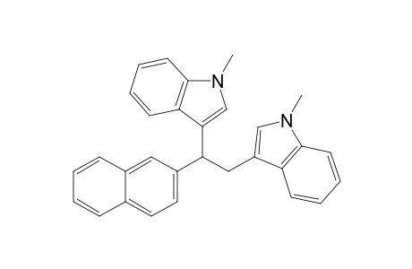 3,3'-(1-(Naphthalen-2-yl)ethane-1,2-diyl)bis(1-methyl-1H-indole)