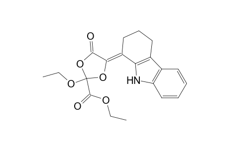 Ethyl (+-)-2-ethoxy-4-oxo-5-[(Z)-2,3,4,9-tetrahydro-1H-carbazol-1-ylidene]-1,3-dioxolan-2-carboxylate