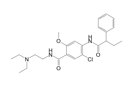 6'-chloro-4'-{[2-(diethylamino)ethyl]carbamoyl}-2-phenyl-m-butyranisidide