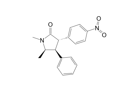 (3S,4S,5R)-1,5-DIMETHYL-3-(4-NITROPHENYL)-4-PHENYLPYRROLIDIN-2-ONE