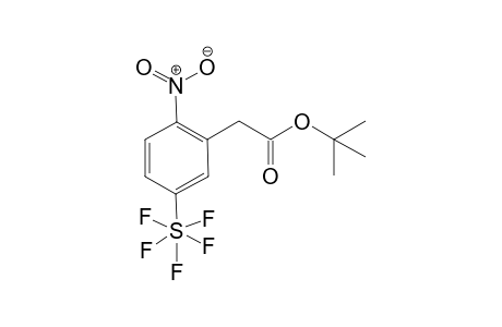 2-[2-nitro-5-(pentafluoro-$l^{6}-sulfanyl)phenyl]acetic acid tert-butyl ester