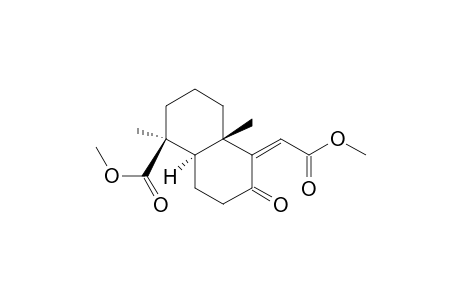 1-Naphthalenecarboxylic acid, decahydro-5-(2-methoxy-2-oxoethylidene)-1,4a-dimethyl-6-oxo-, methyl ester, [1S-(1.alpha.,4a.alpha.,8a.beta.)]-