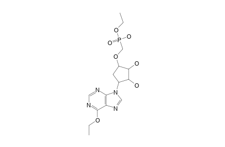 6-ETHOXY-9-[(1'-BETA,2'-ALPHA,3'-ALPHA,4'-BETA)-4'-[ETHOXY-(HYDROXY)-PHOSPHORYLMETHOXY]-2',3'-DIHYDROXYCYCLOPENTYL]-PURINE