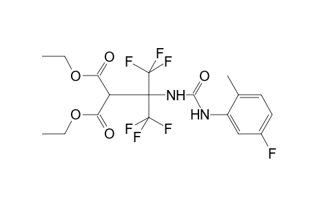 1,3-Diethyl 2-(1,1,1,3,3,3-hexafluoro-2-{[(5-fluoro-2-methylphenyl)carbamoyl]amino}propan-2-yl)propanedioate