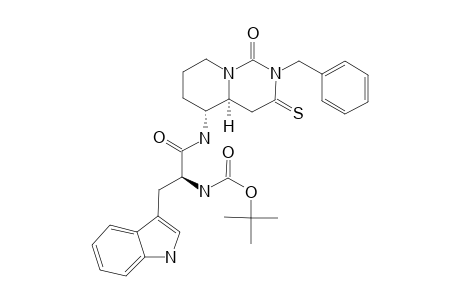 (4A-S*,5-R*)-2-BENZYL-5-[N-(TERT.-BUTOXYCARBONYL)-L-TRYPTOPHYL]-AMINO-1-OXO-3-THIOXOPERHYDROPYRIDO-[1,2-C]-PYRIMIDINE