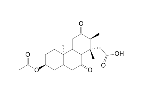 1-Phenanthreneacetic acid, 7-(acetyloxy)tetradecahydro-2,4b-dimethyl-3,10-dioxo-, methyl ester, [1R-(1.alpha.,2.beta.,4a.beta.,4b.alpha.,7.beta.,8a.alpha.,10a.alpha.)]-